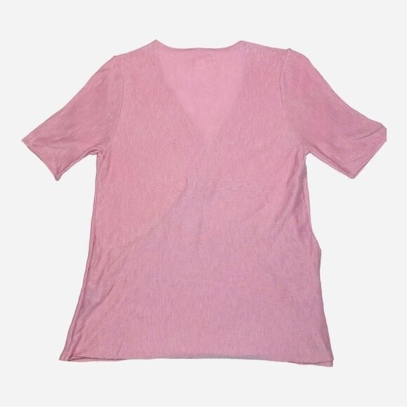 Caslon Front Wrap Short Sleeve Sweater Size S - Picture 6 of 9